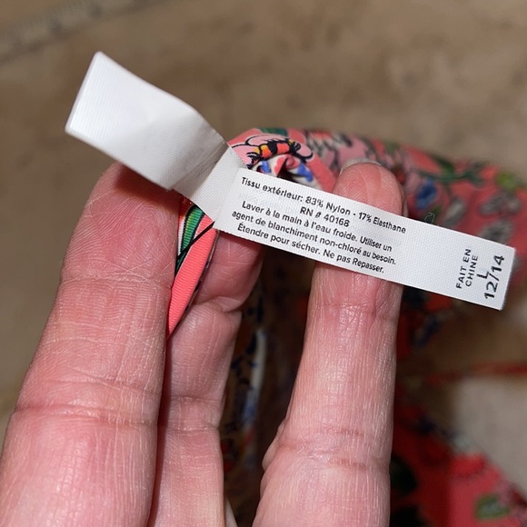 Vera Bradley Reversible String side Bikini Pant L (12-14) - Picture 13 of 14